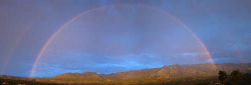 Double rainbow over the Santa Catalinas, near Tucson, Arizona